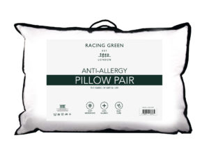 Racing Green anti-allergy pillow pair