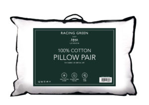 Racing Green 100% cotton pillow pair