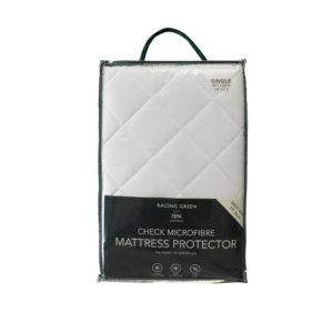 Racing Green Check Microfibre Mattress Protector product image